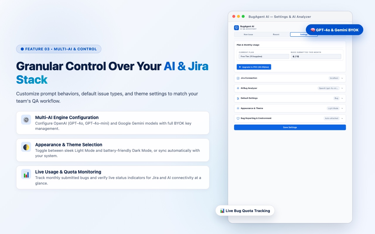 Multi-AI Settings and Jira Connection